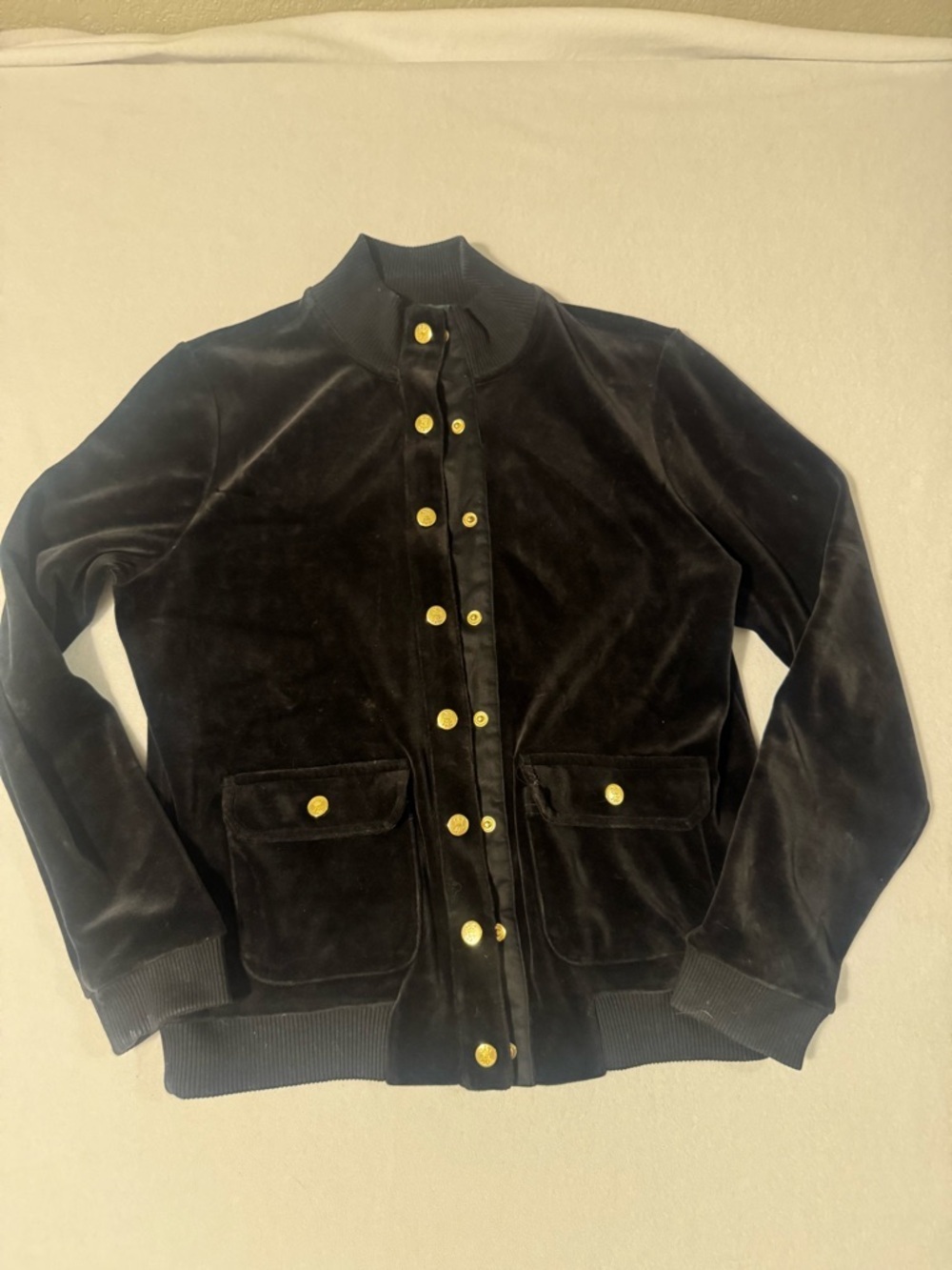 Womens Velour Bomber Jacket Lauren Ralph Lauren